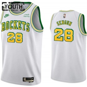 Houston Rockets Alperen Sengun 28 Nike 2022-23 Classic Edition Valkoinen Lasten Pelipaidat Swingman